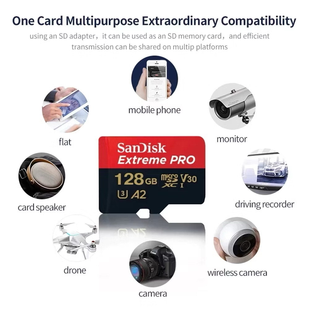 Sandisk Extreme Pro A2 micro sd card memory card 16GB/32GB/64GB/128GB